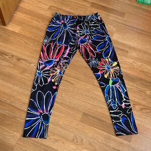LILY BY FIRMIANA.  Wearable art, black, vibrant, multicolor  L/XL.